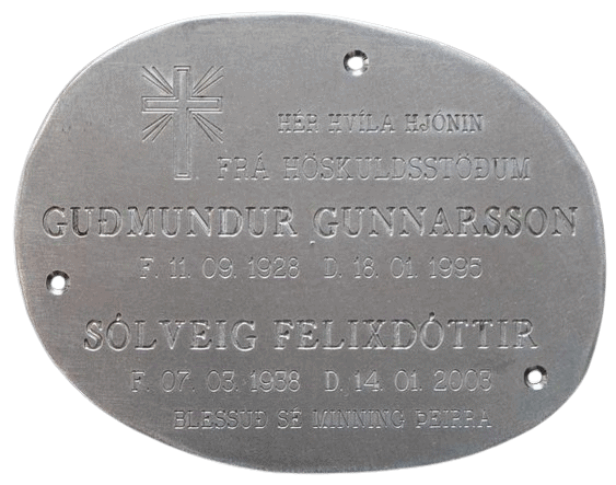 Ígrafið stálskilti sérhannað skilti fyrir minnisvarða og fleira Ígrafið stálskilti sérhannað skilti fyrir minnisvarða og fleira