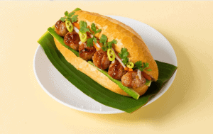 4. Grilled Pork Meatball Bánh Mì