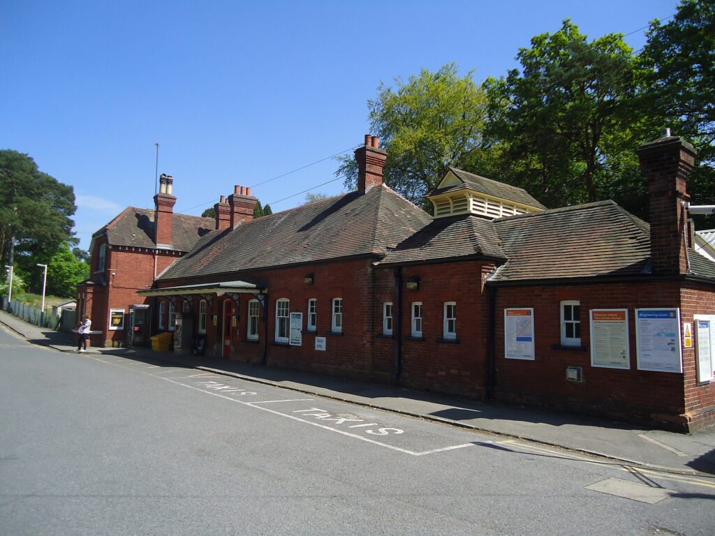 Oxshott railway station building. Photo: Stacey Harris, CC BY-SA 2.0