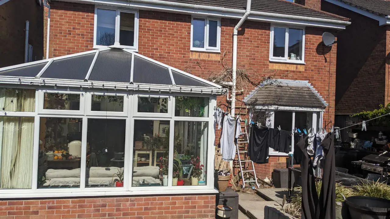before image of old conservatory