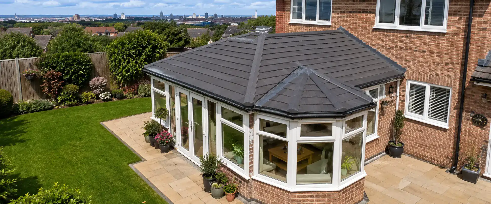 A new conservatory roof fitted in just 3–4 days
