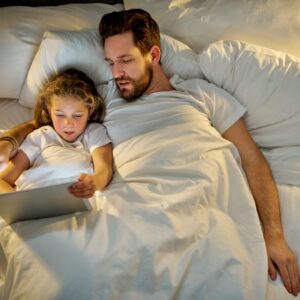 Schermtijd voor bedtijd