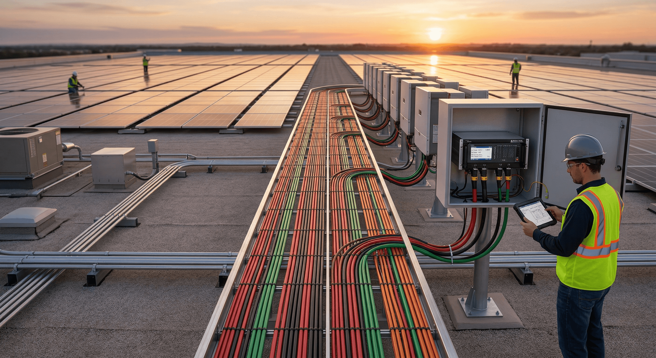 How do Engineers Use Power Loggers & Cable Tray Sizing to Design Commercial Solar Systems