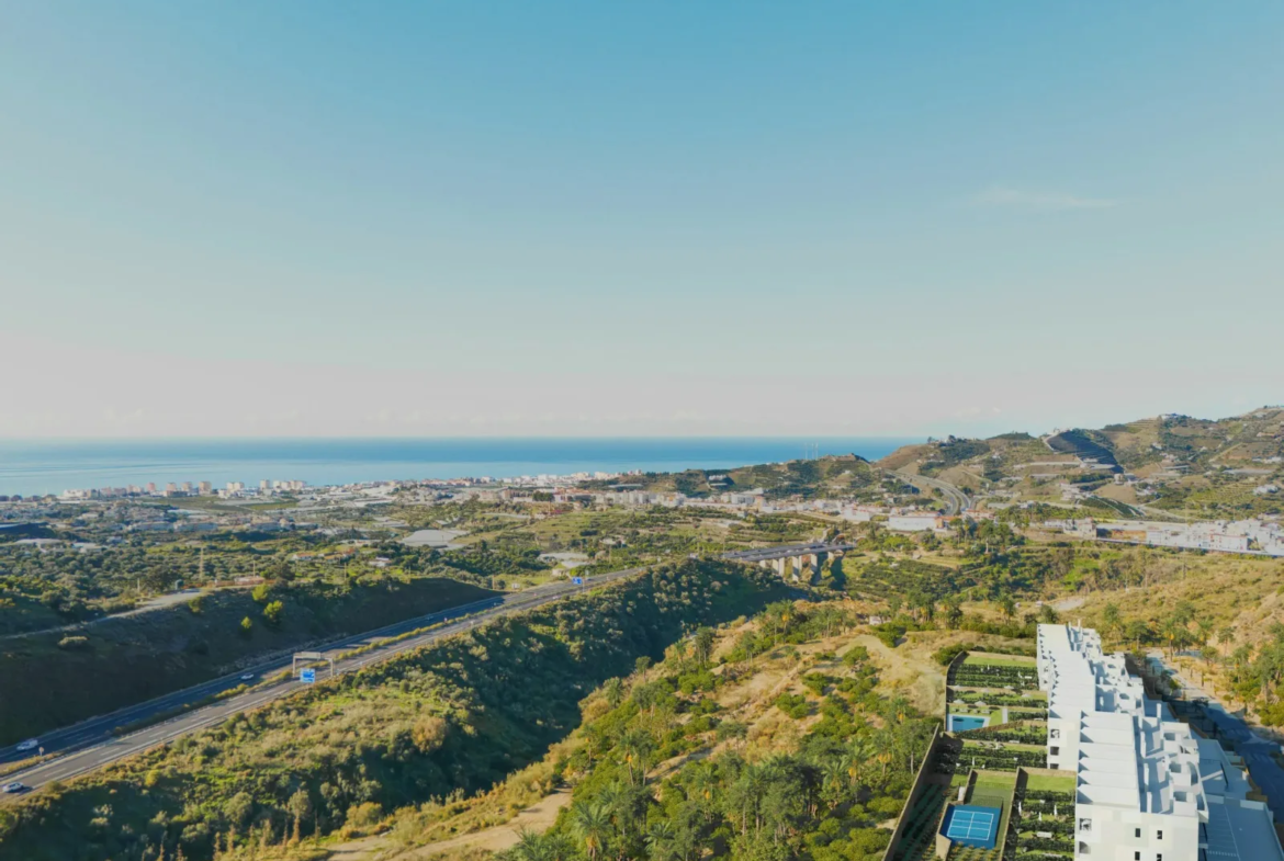 Moderní rezidenční komplex Torrox s výhledem na středozemní moře Costa del sol