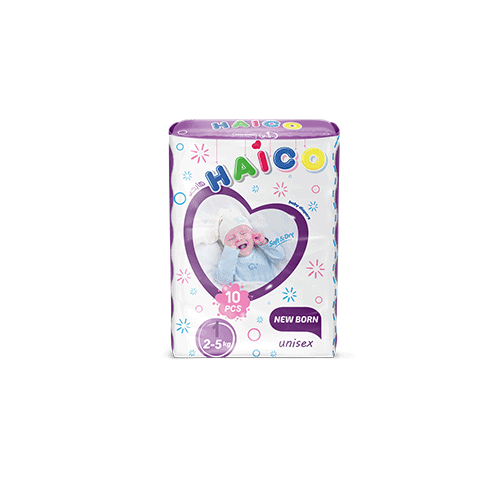 Baby diapers Haico brand newborn size 10 pcs soft dry technology manufacturer