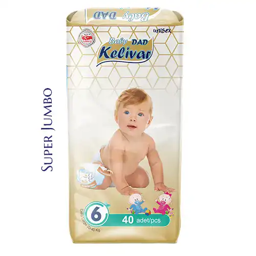baby diapers Kelivar brand extra large size 40 pcs super jumbo packaging high absorbency leak protection bulk manufacturer
