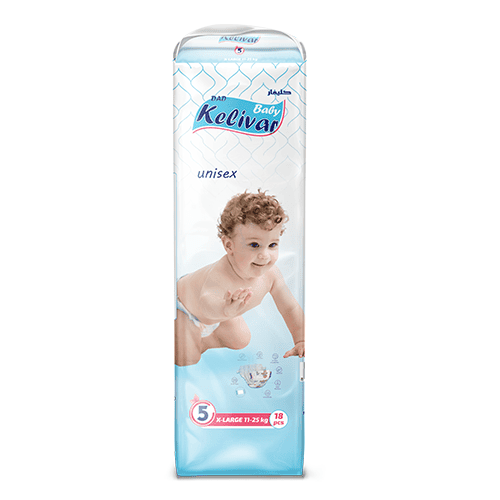 baby diapers Kelivar brand x-large size 18 pcs classic packaging high absorbency leak protection bulk manufacturer