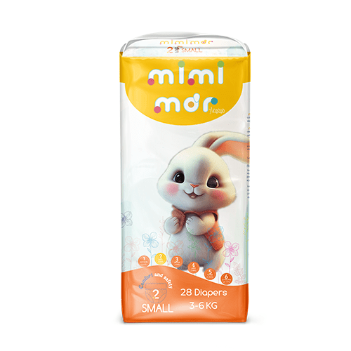 Baby diapers Mimi mar brand small size 28 pcs soft dry technology private label