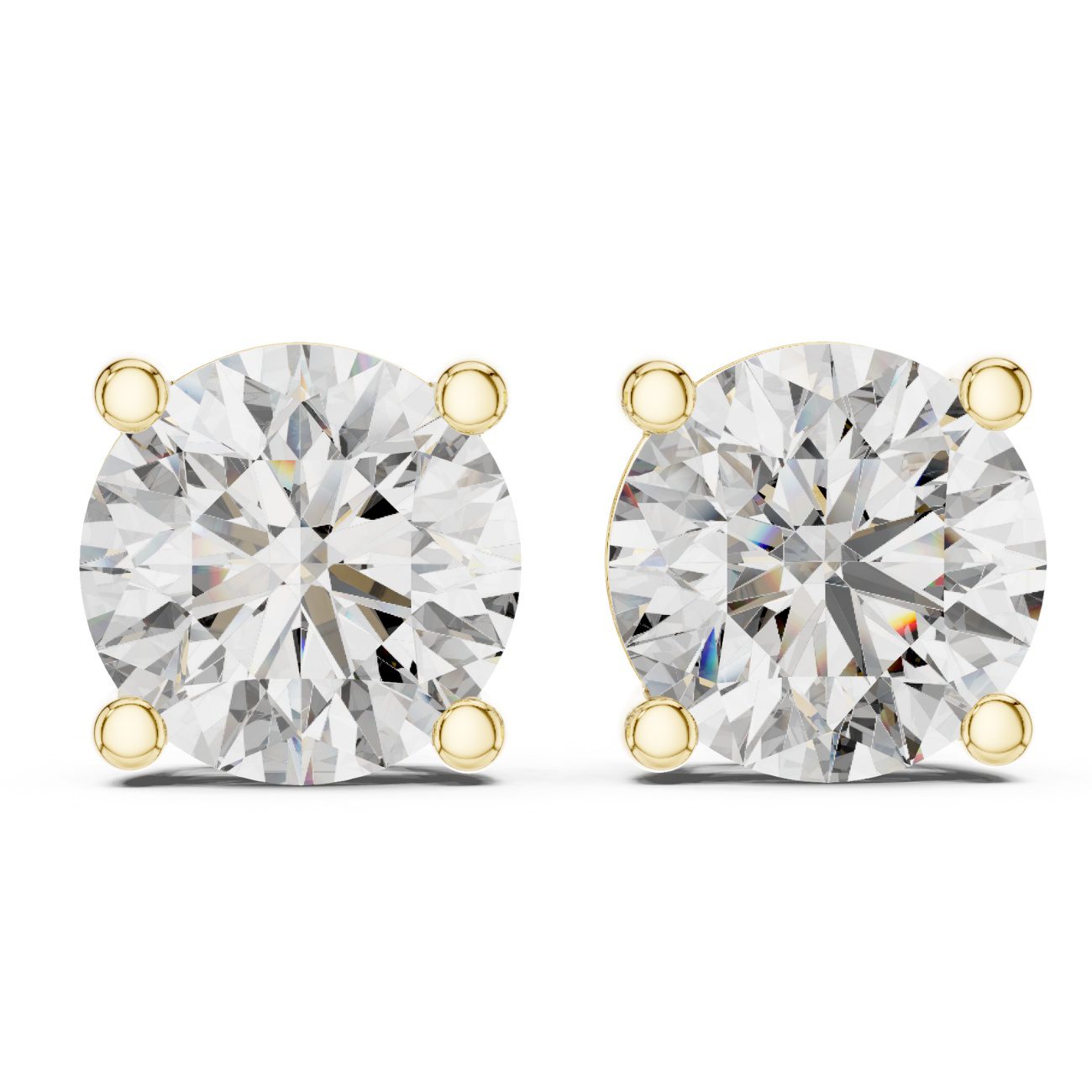 Classic Round D Earrings