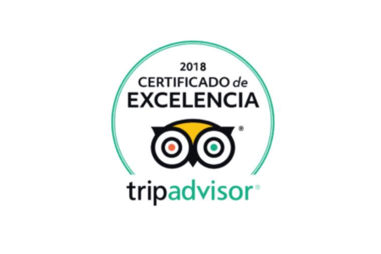 Certificado de Excelencia de Trip Advisor 2018