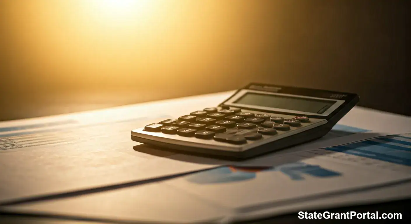 Calculator on a desk representing the calculation of Tax-Free Social Security 2026 thresholds