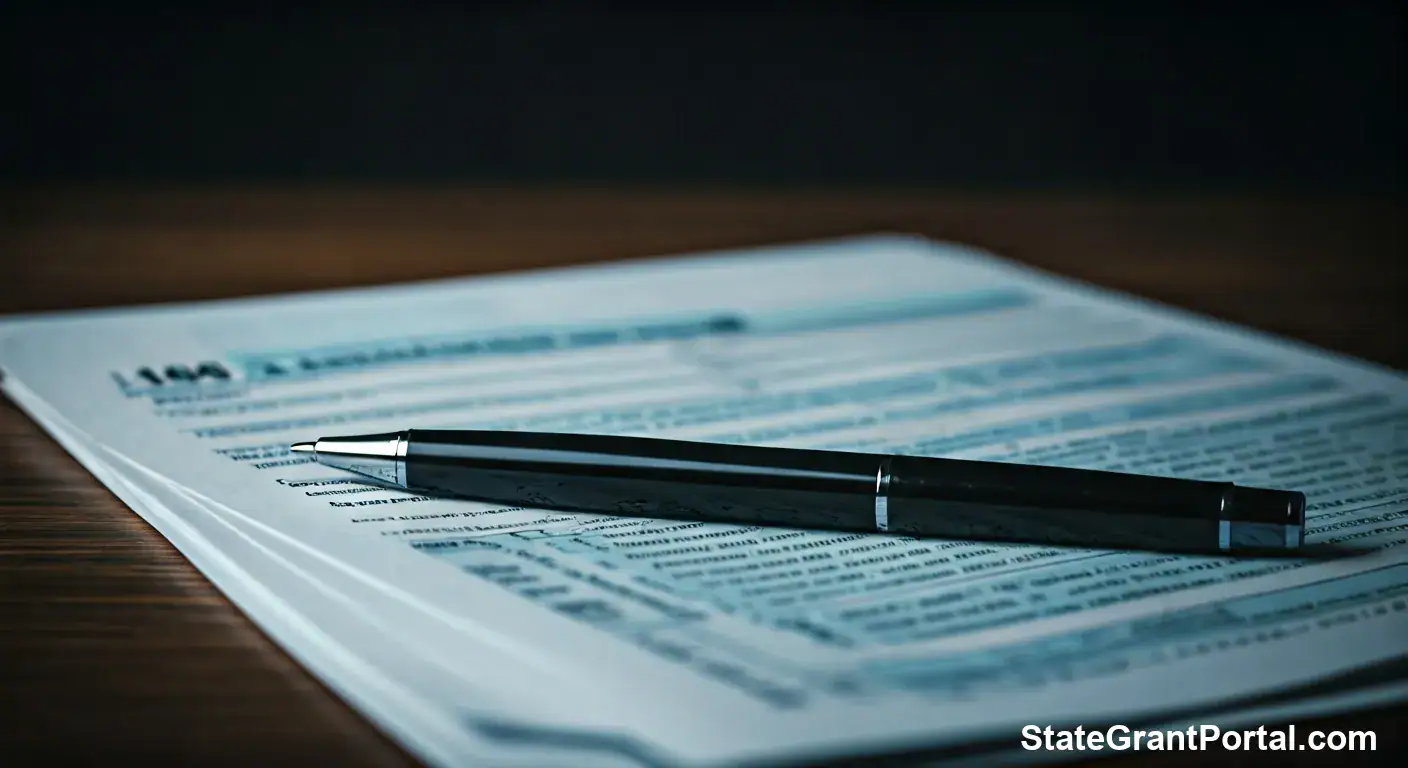 Pen resting on tax documents for California Inflation Relief 2026 application