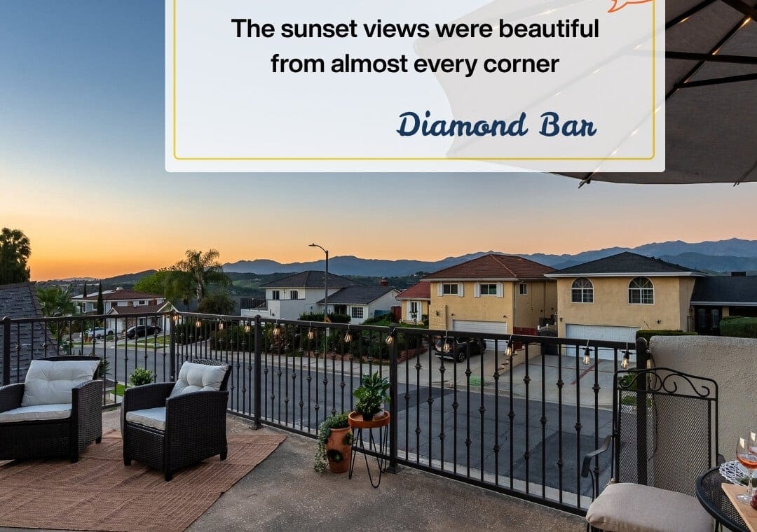 Diamond Bar The sunset views were beautiful from almost every corner