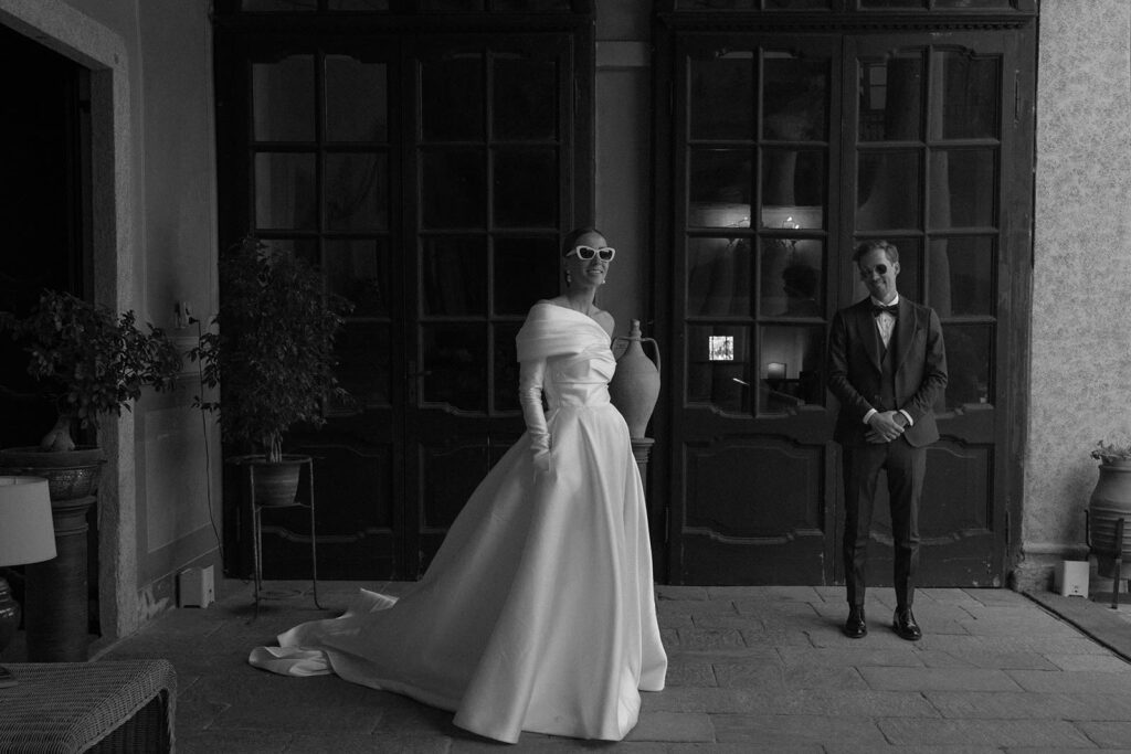 Wedding ceremony details at Villa Morotti overlooking Lake Maggiore area