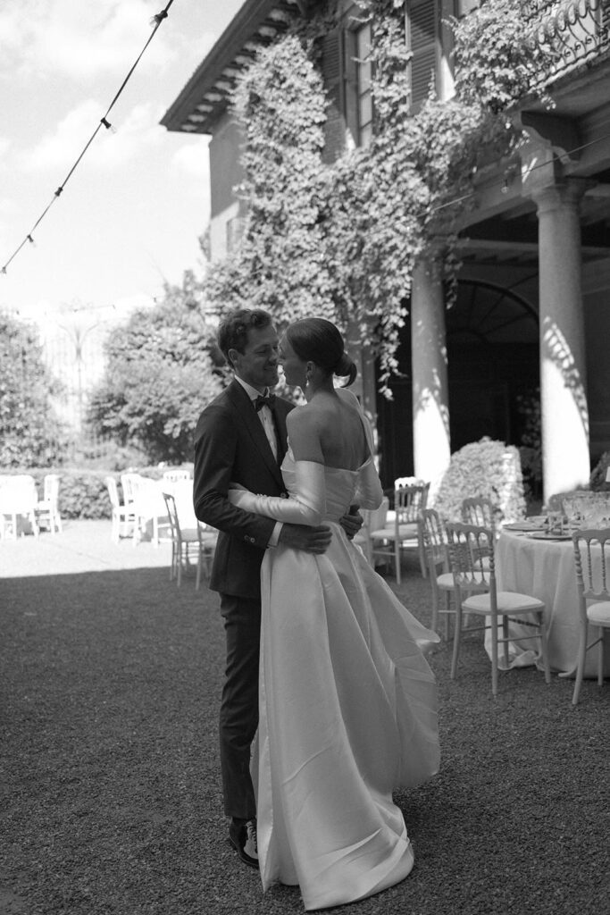 Intimate wedding moment at Villa Morotti, Lake Maggiore area, Italy destination wedding