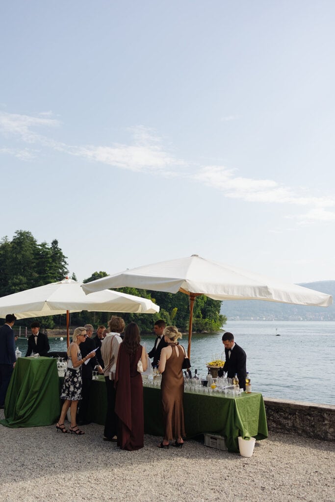 Viktoriia and Elliot wedding ceremony at Villa Rusconi Clerici on Lake Maggiore, Italy