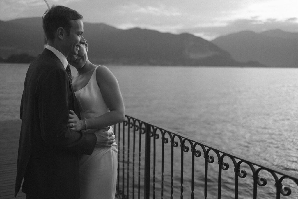 First dance at Villa Rusconi Clerici wedding reception, Lake Maggiore, Italy