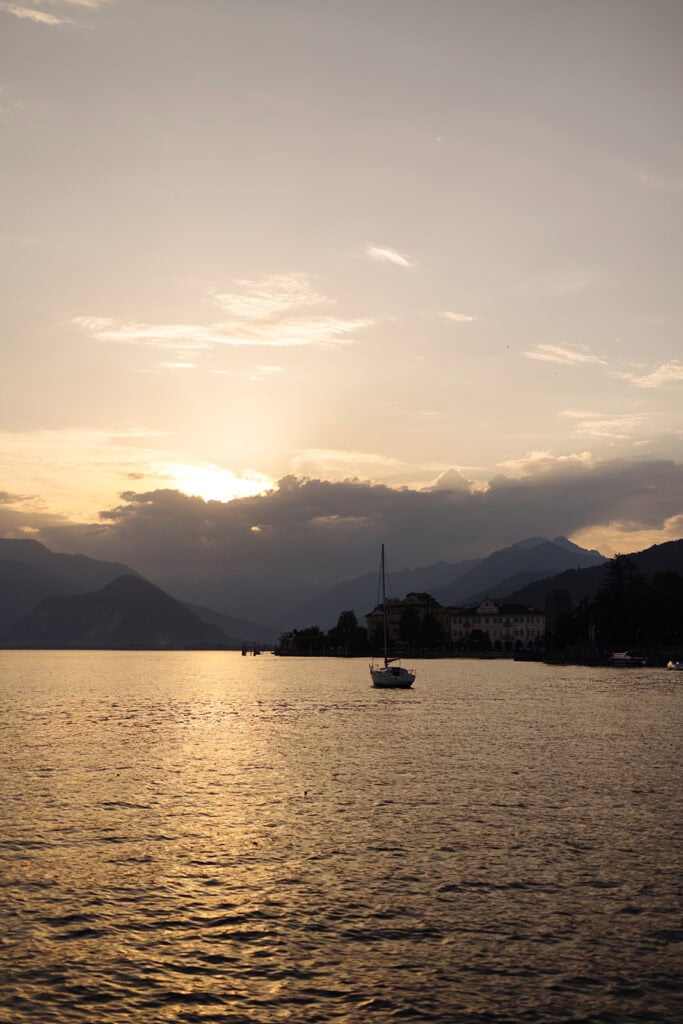 Guests celebrating at Villa Rusconi Clerici wedding reception, Lake Maggiore
