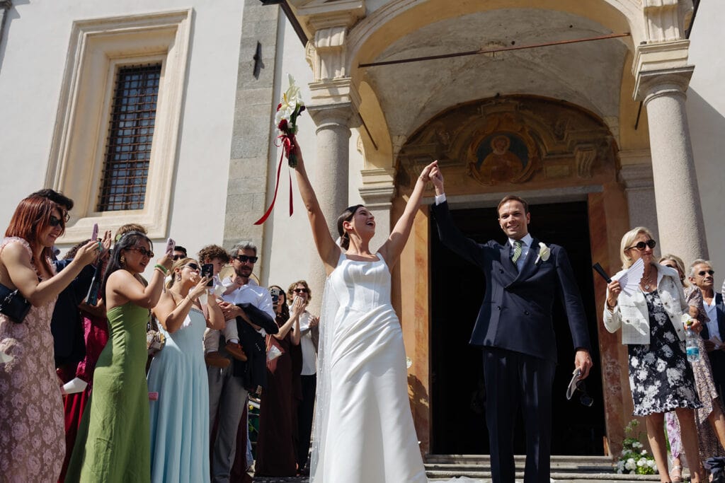 Golden hour wedding portraits on Lake Maggiore, Villa Rusconi Clerici, Italy