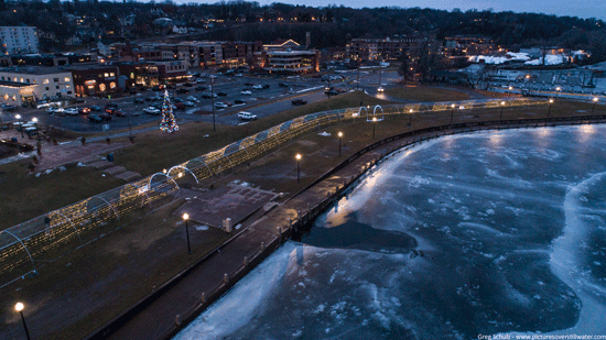 Downtown Stillwater Lights via Pictures Over Stillwater