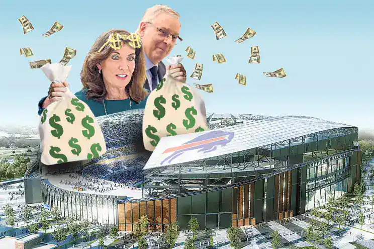 Buffalo is struggling to limit city leaders access to the luxury suites at the Bills new stadium