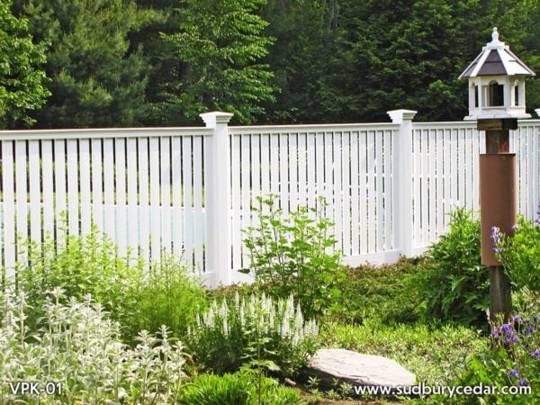 Vinyl fence by Sudbury Cedar Fence in Acton, MA