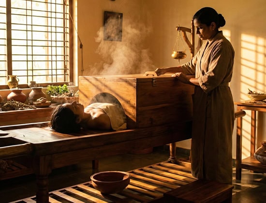 Swedana steam therapy