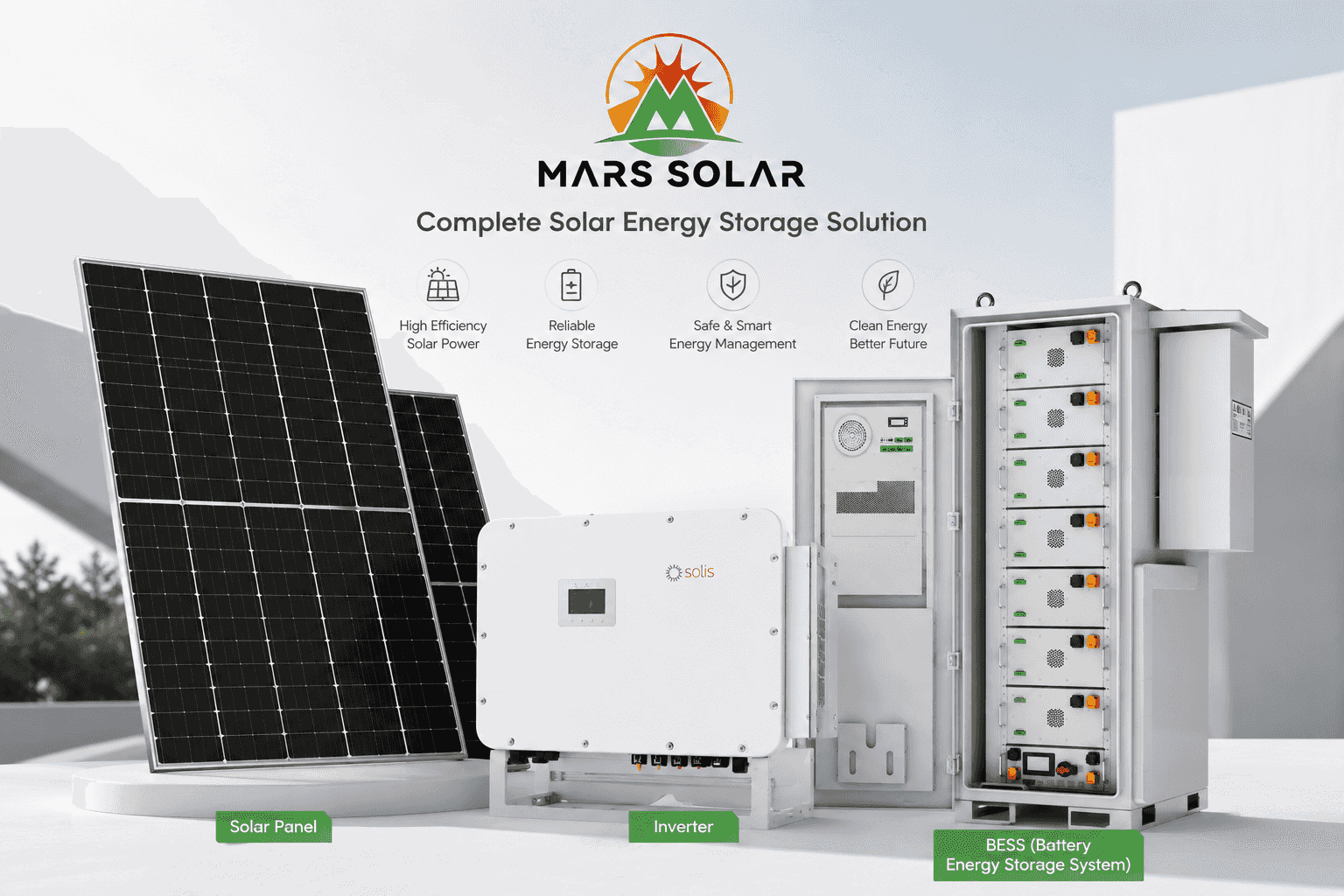40KVA 40kW+96kWh BESS 태양광 시스템