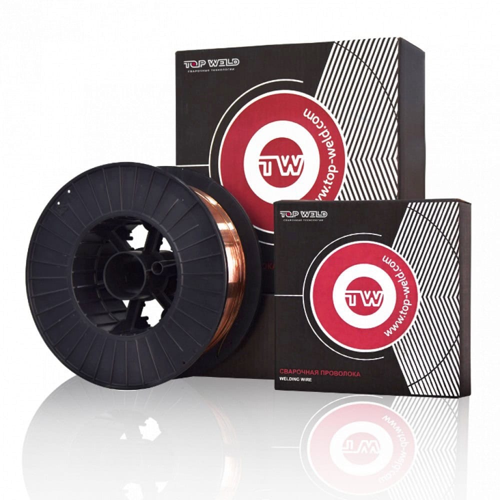 Проволока сварочная ER70S-6 д. 1,2мм TOP WELD (15кг)