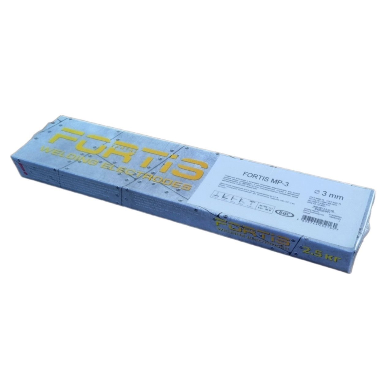 Электроды МР3 д. 3мм (2,5кг в уп), FORTIS Тантал