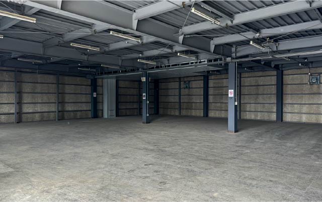 大志物流の倉庫の内観