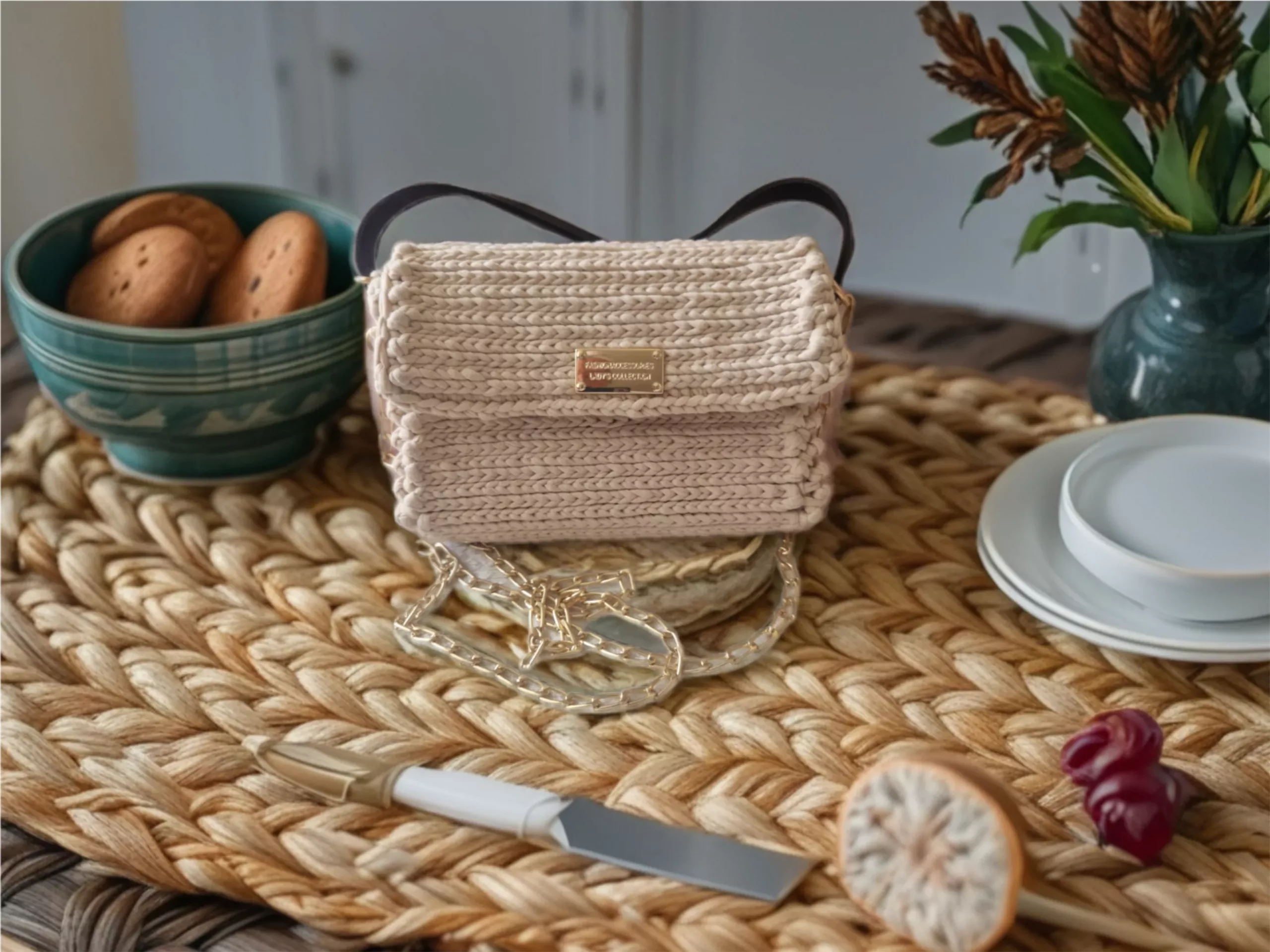 Cluch beige