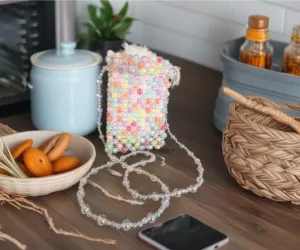 Perlendaschal, pastell für Smartphone