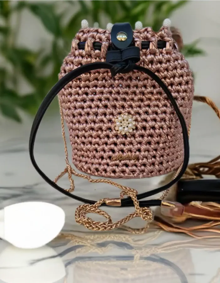 Mädibag-rosefarben-Lederoptik,glänzend