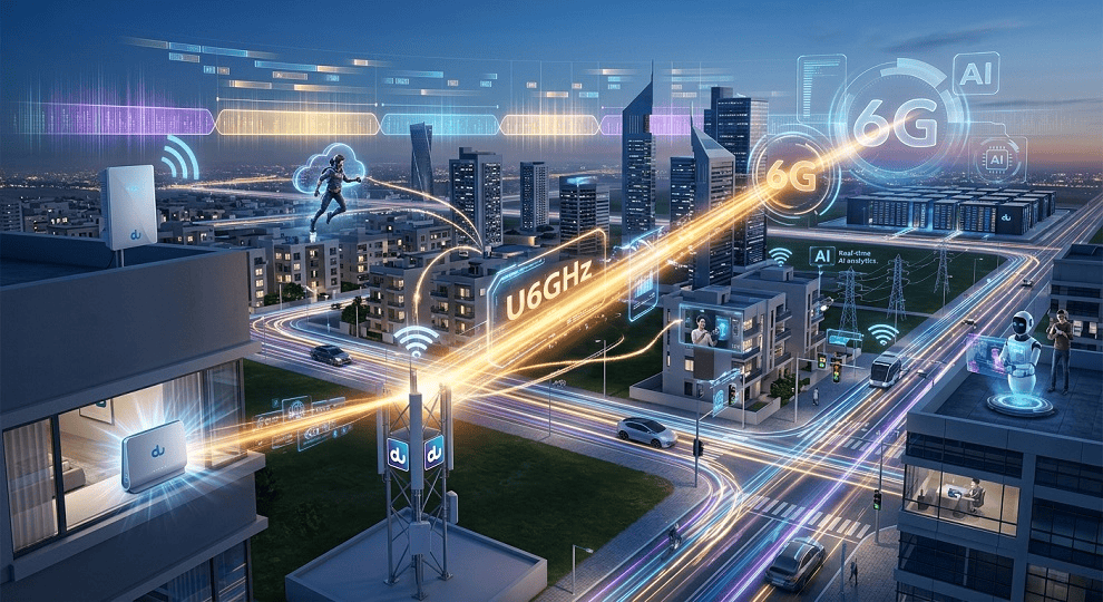 du accelerates the way for 6G with launch of first commercial end-to-end U6GHz connectivity to customers