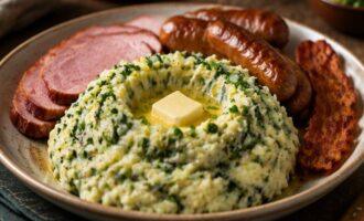 Ирландское Colcannon - подача