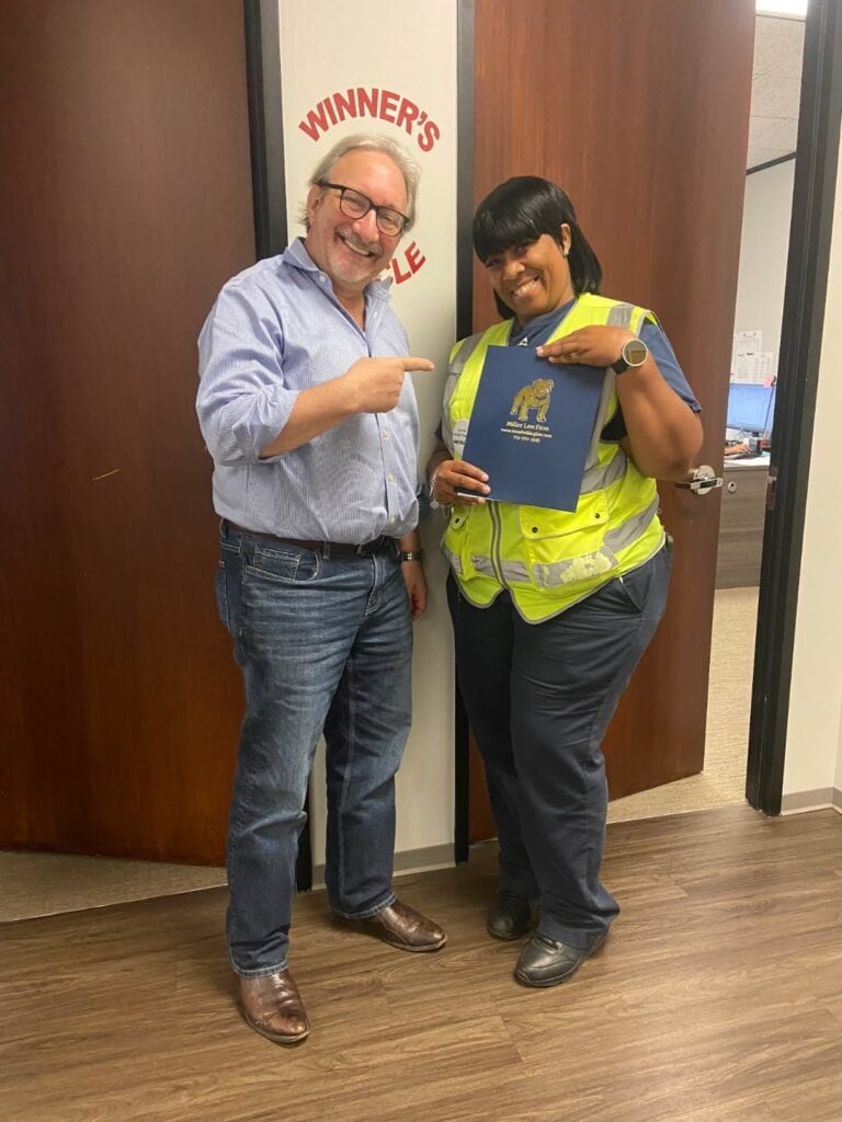 Justice achieved — client joins the Winner’s Circle at The Miller Law Firm.