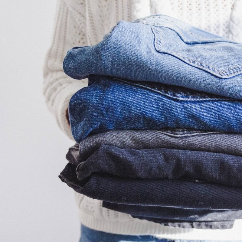 Textilpflege-Jeans Textilreinigung-Jeans