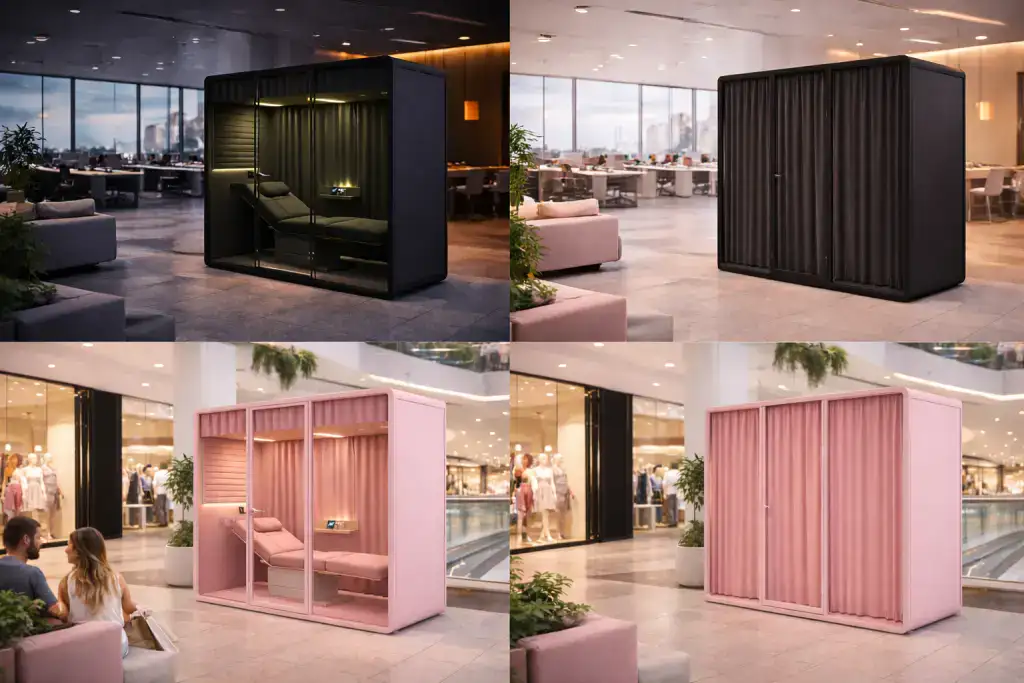 Interior Of The Cocoon Rest Pod