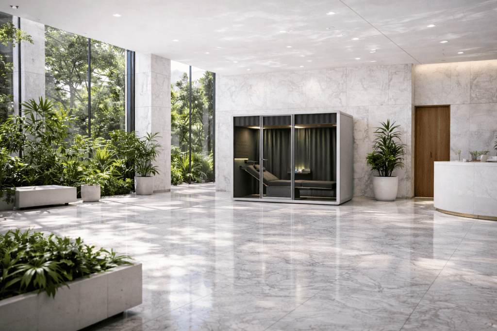 The Cocoon Rest Pod Features