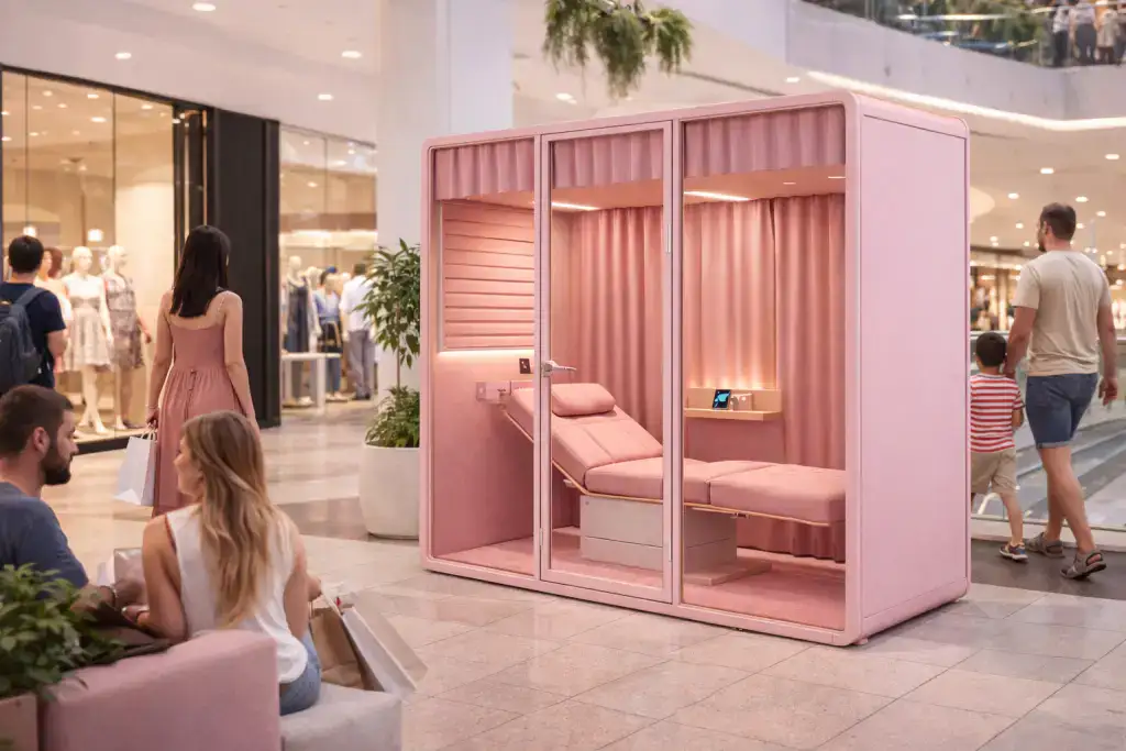 Private Rest Pod In Office Environment