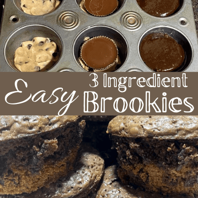 Easy 3 Ingredient Brookies (Brownie Cookies)