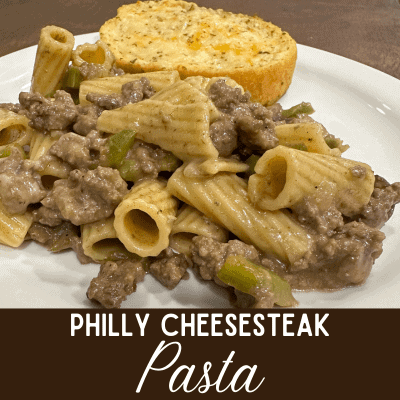 The Best Philly Cheesesteak Pasta