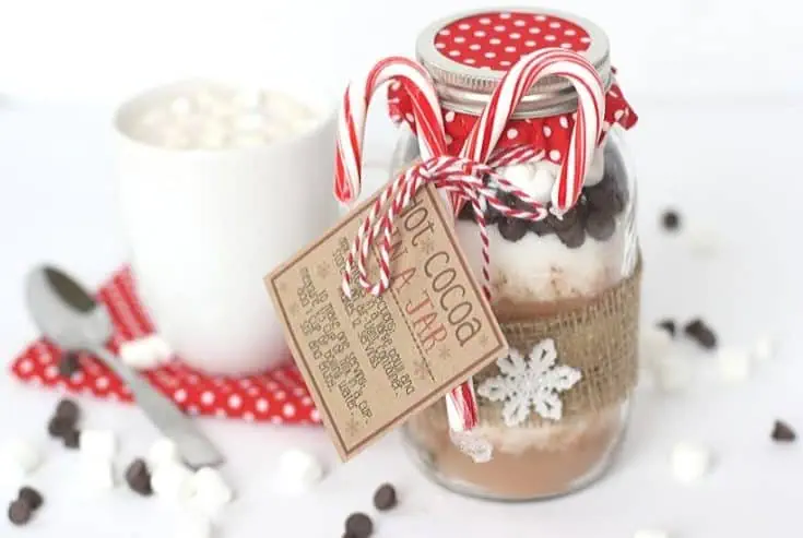 Hot Cocoa In A Jar Gift Idea