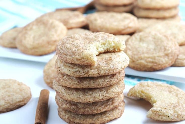 Make tasty Snickerdoodles Cookies from scratch with this simple recipe. These cookies have the perfect touch of cinnamon combined with hints of sugar and vanilla.