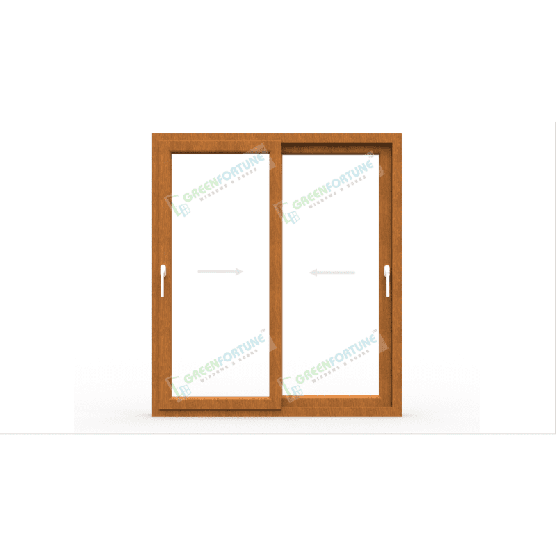 Golden Oak 2 panel sliding Door
