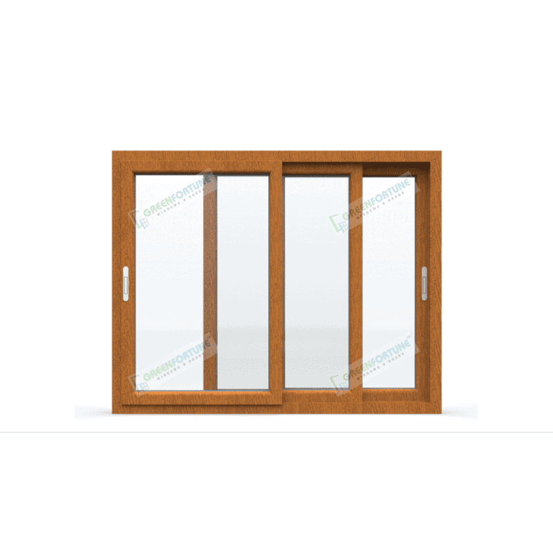 Golden Oak 3 track Sliding window