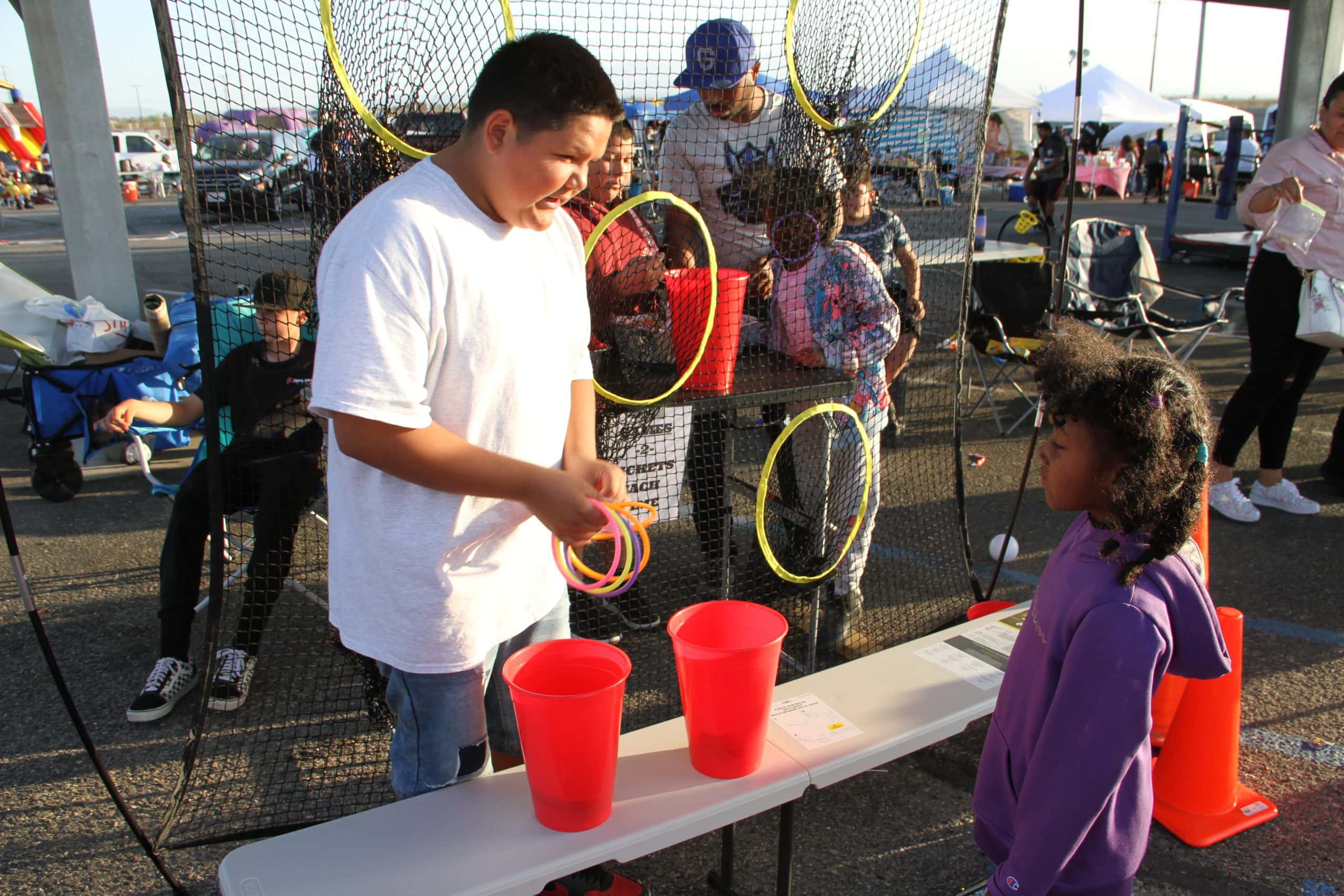 Carnival games at the Adelanto Stadium and Event Center