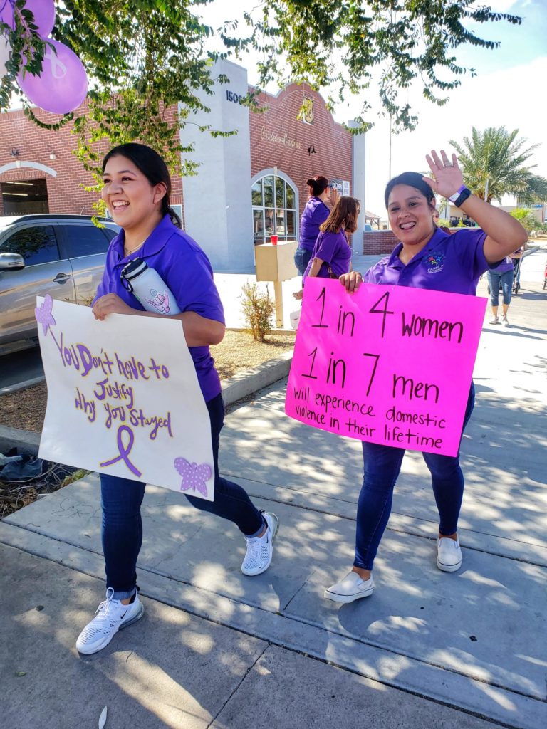 Family Assistance program walk to end domestic violence