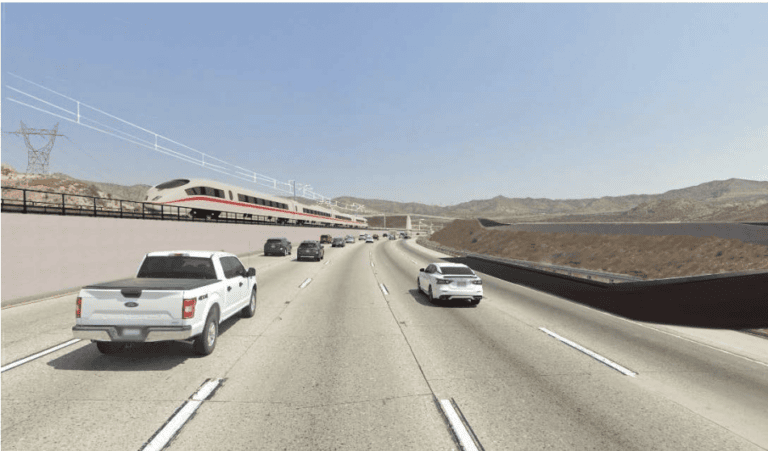 Brightline West on the Cajon Pass